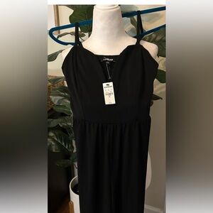 NWT Express black jumpsuit size XS wide leg